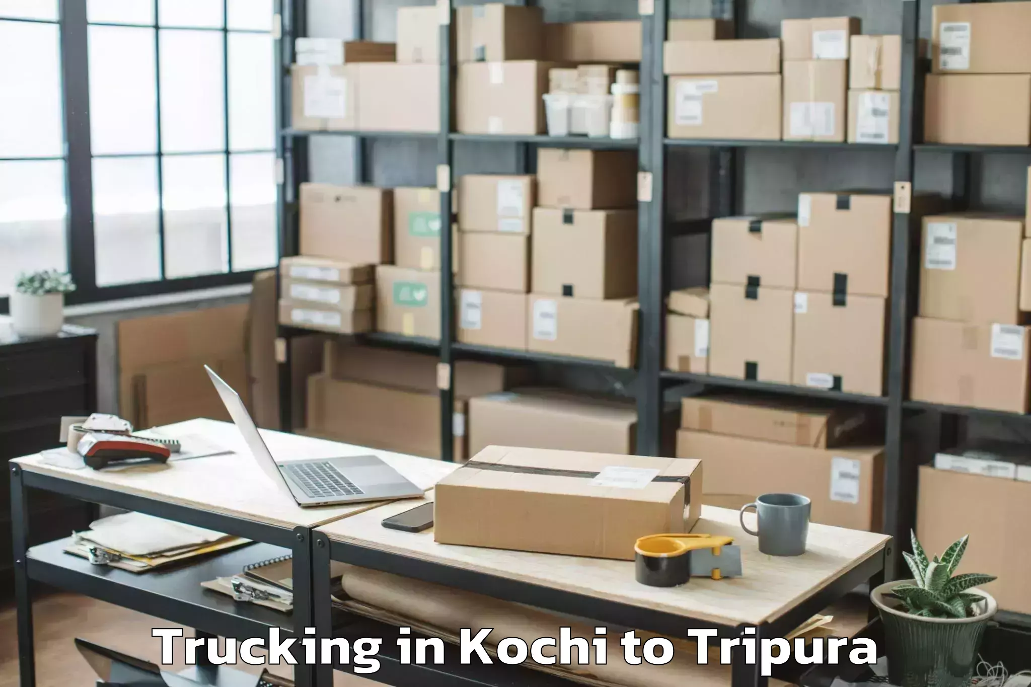 Affordable Kochi to Gournagar Trucking